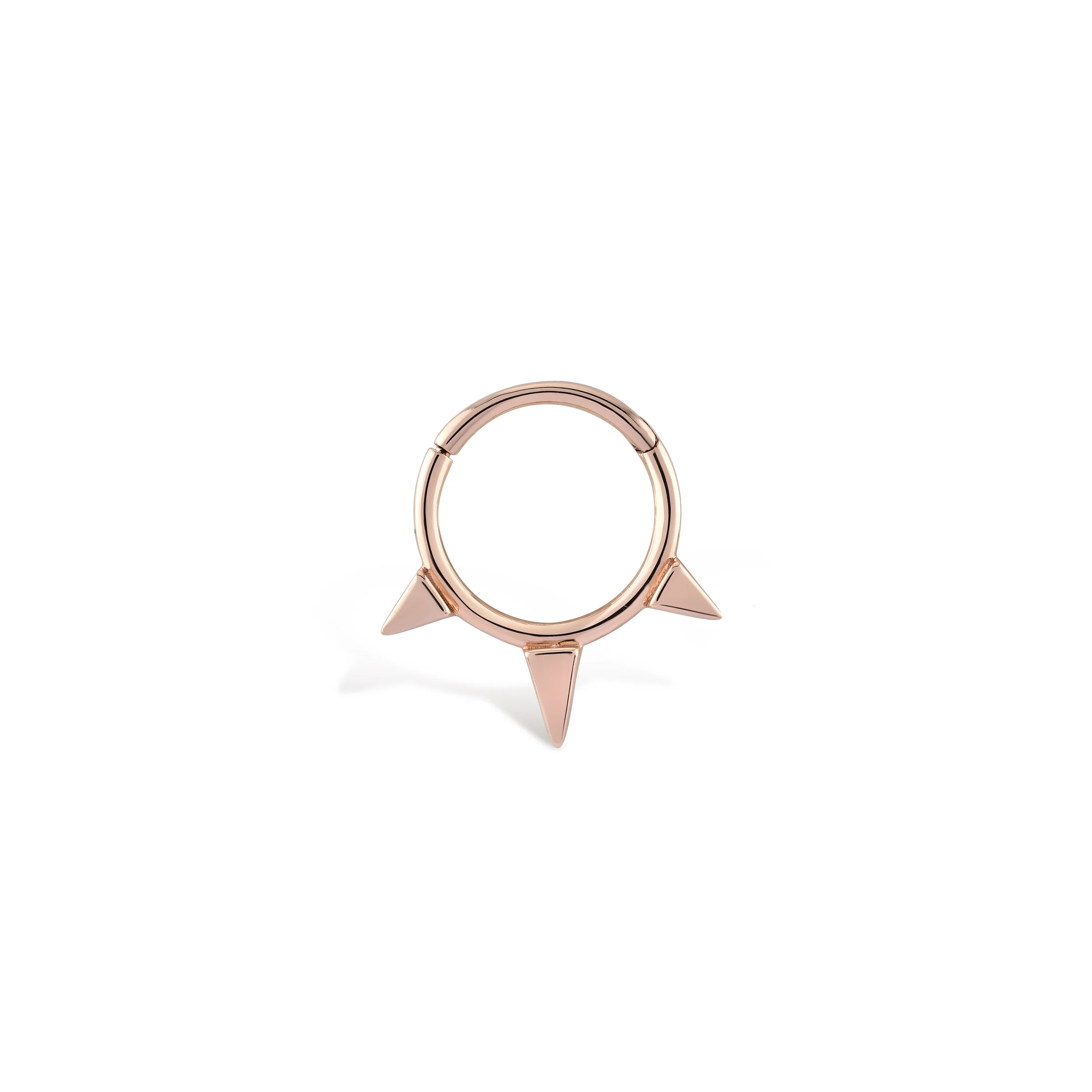 Üçlü Konik Sarkıt Halka Piercing(13mm)-Rose